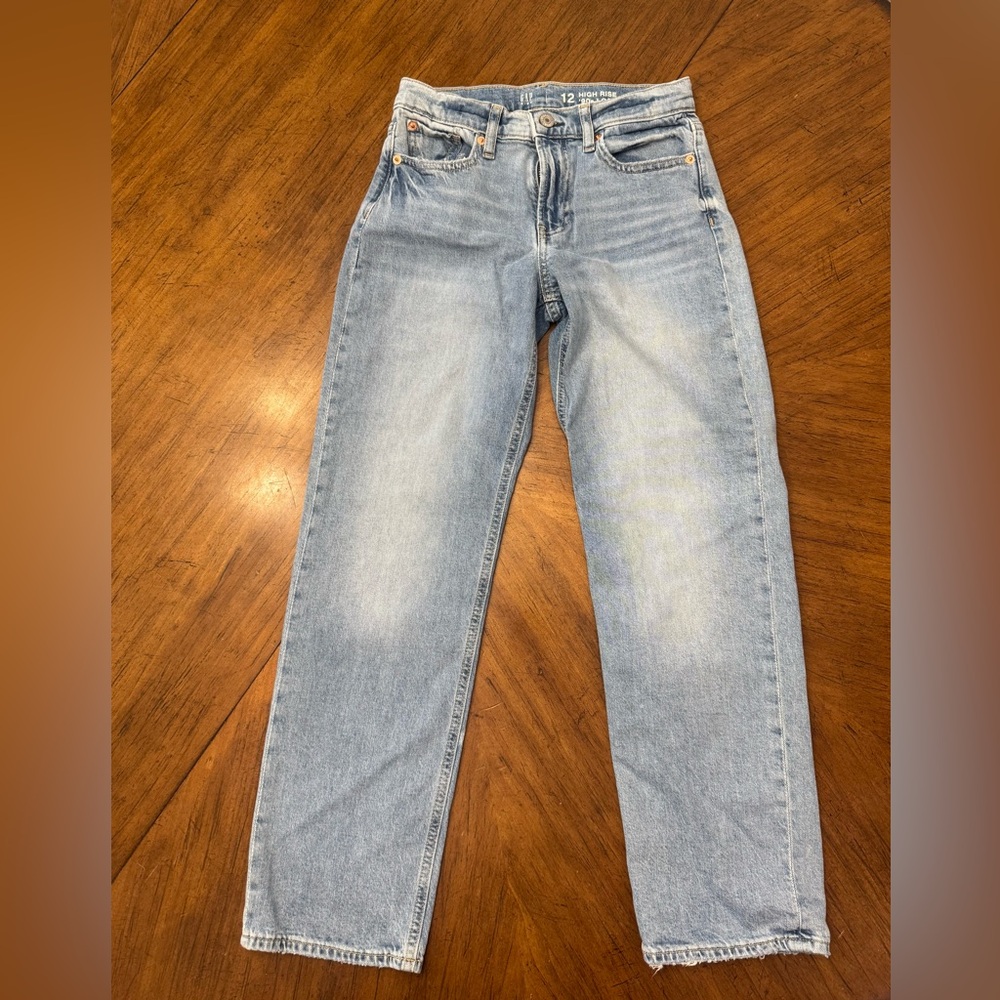 GAP High Rise '90s Loose Denim Jeans - Light Blue
